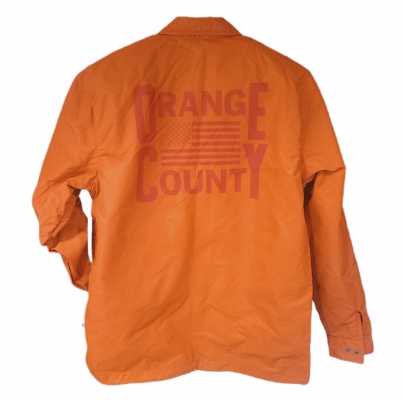 VANS NWT 🏷️ "Our Legacy" Edition Waterproof Windproof Orange Jacket Coat XL - Picture 6 of 16